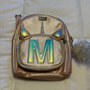 M pink unicorn mini backpack